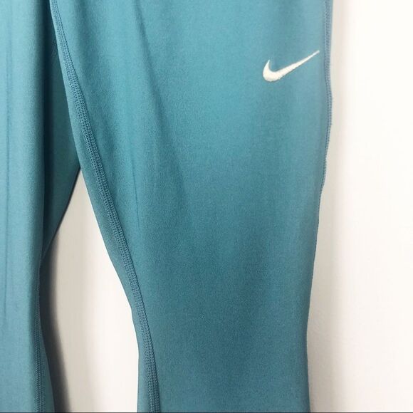NIKE | 2 Tone Teal Capri Leggings Dri Fit Small - Picture 7 of 7
